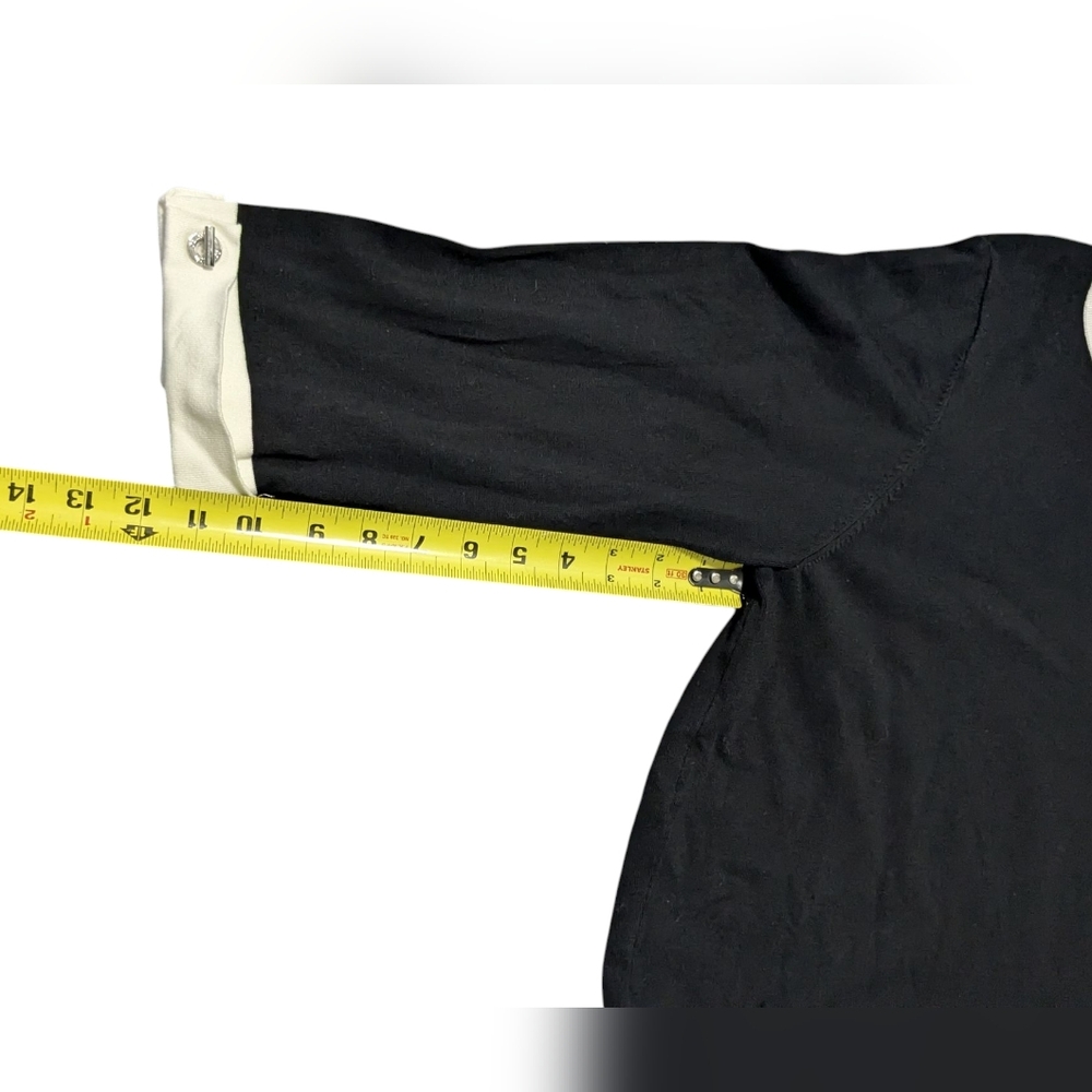 Calvin Klein Black and White Long Sleeve Top - Picture 7 of 14